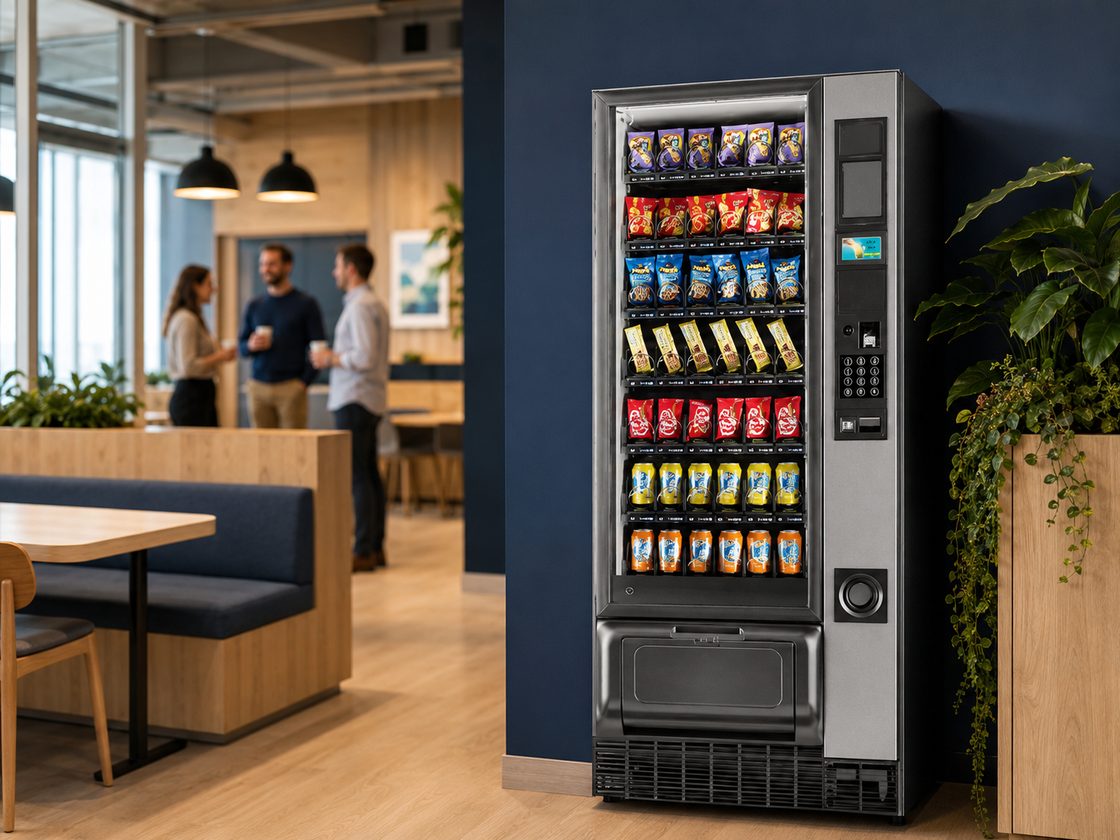 Distributeur Kacians dans une salle de pause d'entreprise